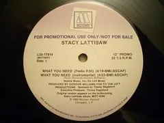 Stacy Lattisaw – What You Need (Vinyl, 12")