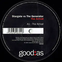 Stargate Vs The Generator – The Arrival (Vinyl, 12")