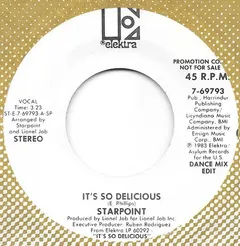 Starpoint – It's So Delicious (Vinyl, 7")