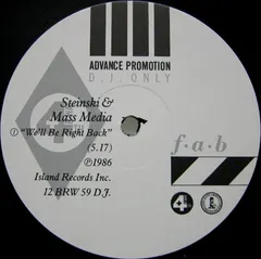 Steinski & Mass Media 4th & Broadway – We'll Be Right Back (Vinyl, 12")