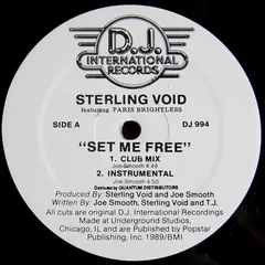 Sterling Void Featuring Paris Brightless* – Set Me Free (Vinyl, 12")