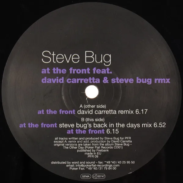 Steve Bug – At The Front
