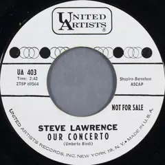 Steve Lawrence (2) United Artists Records – Our Concerto (Vinyl, 7")