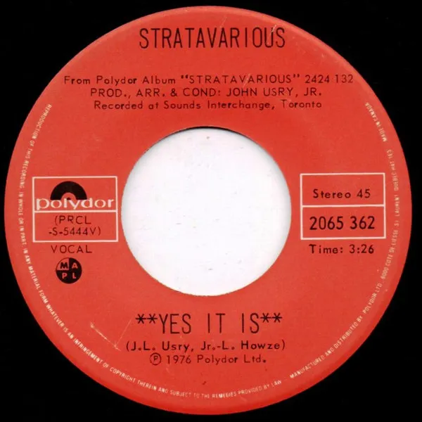 Stratavarious – Yes It Is