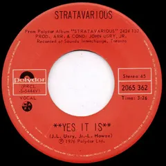 Stratavarious – Yes It Is (Vinyl, 7")