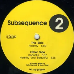 Subsequence – Subsequence 2 (Vinyl, 12")