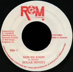 Sugar Minott – Now We Know (Vinyl, 7")