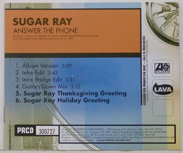 Sugar Ray (2) – Answer The Phone