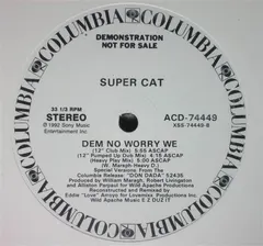 Super Cat (2) – Dem No Worry We (Vinyl, 12")