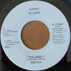 Switch (6) – You And I (Vinyl, 7")