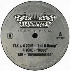 Tak & 4-Zone – Let It Bump (Vinyl, 12")