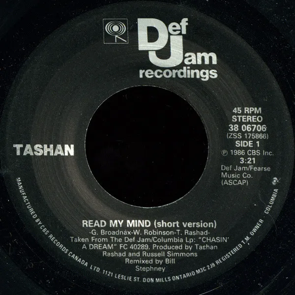 Tashan – Read My Mind