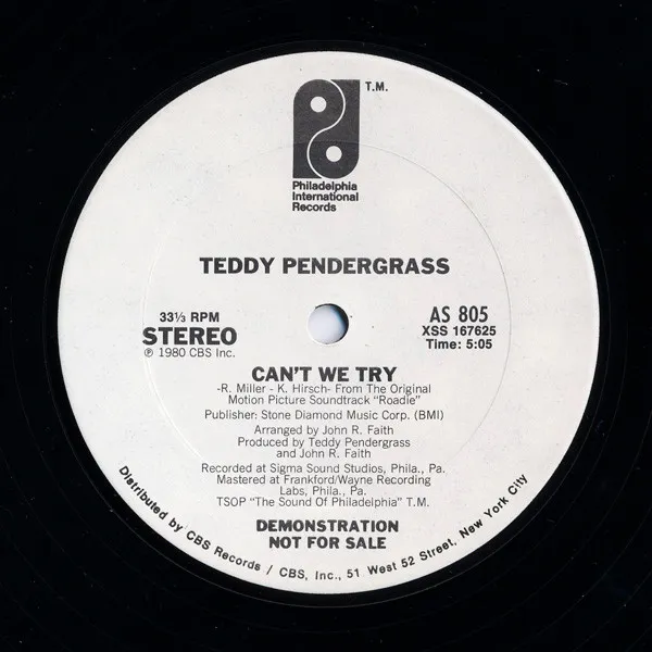 Teddy Pendergrass – Can't We Try