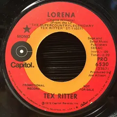 Tex Ritter – Lorena (Vinyl, 7")