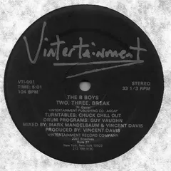 The B Boys* Vintertainment – Two, Three, Break (Vinyl, 12")