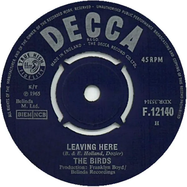 The Birds – Leaving Here