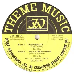 The Crawford Light Orchestra – Neutrality (Vinyl, 10")