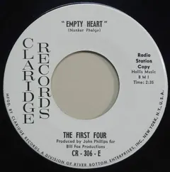 The First Four – One And Only Man / Empty Heart (Vinyl, 7")