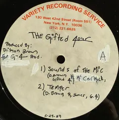 The Gifted 4our* – Sounds Of The Mic / Temper / The Arrival (Acetate, 12")