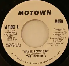 The Jackson 5 – Maybe Tomorrow (Vinyl, 7")