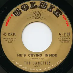 The Janettes Goldie Records – He's Crying Inside (Vinyl, 7")