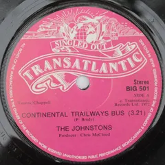 The Johnstons – Continental Trailways Bus (Vinyl, 7")