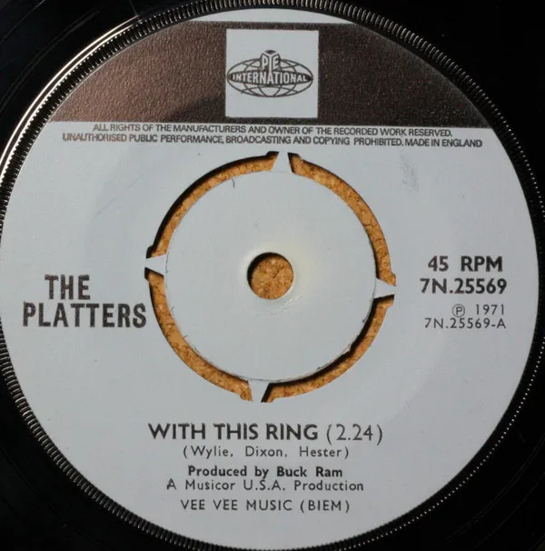 The Platters – With This Ring