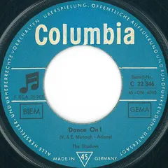The Shadows Columbia – Dance On! (Vinyl, 7")