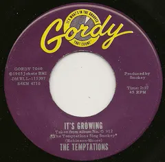 The Temptations – It's Growing (Vinyl, 7")