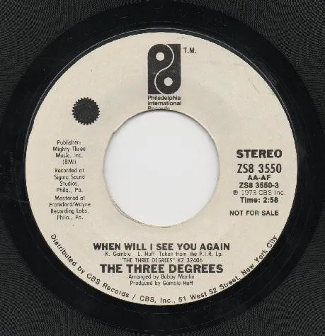 The Three Degrees – When Will I See You Again