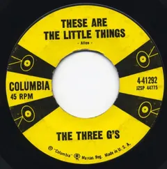 The Three G's – These Are The Little Things / Wonder (Vinyl, 7")
