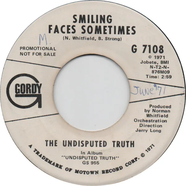The Undisputed Truth – Smiling Faces Sometimes