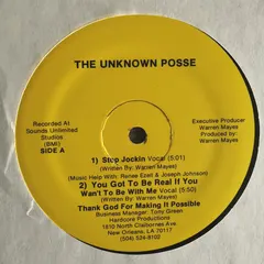 The Unknown Posse – Stop Jockin (Vinyl, 12")