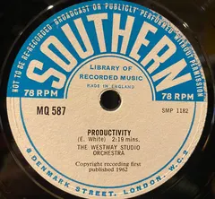 The Westway Studio Orchestra – Productivity (Vinyl, 10")