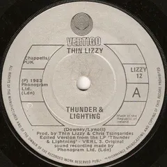 Thin Lizzy – Thunder & Lighting (Vinyl, 7")