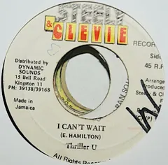 Thriller U – I Can't Wait (Vinyl, 7")