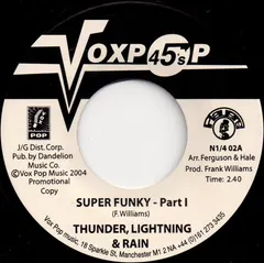 Thunder, Lightning & Rain – Super Funky (Vinyl, 7")