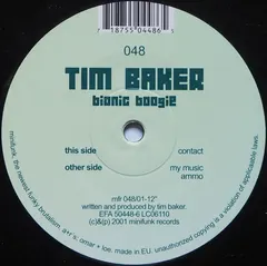 Tim Baker – Bionic Boogie (Vinyl, 12")