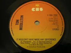 Tom Middleton (2) – It Wouldn't Have Made Any Difference / Lovelight (Vinyl, 7")