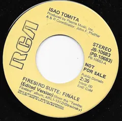 Tomita – Firebird Suite: Finale (Vinyl, 7")