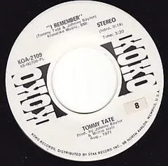 Tommy Tate – I Remember (Vinyl, 7")