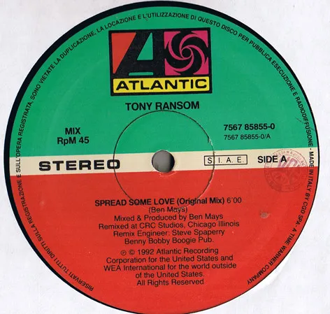 Tony Ransom – Spread Some Love