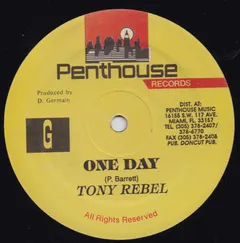 Tony Rebel Penthouse Records – One Day (Vinyl, 12")