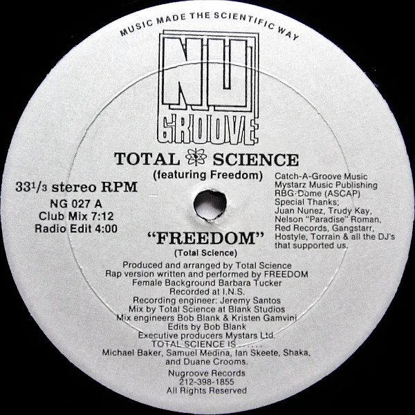 Total Science (2) Featuring Freedom* – Freedom