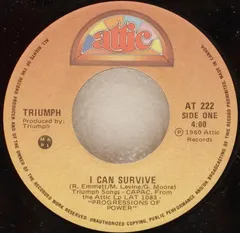 Triumph (2) – I Can Survive (Vinyl, 7")