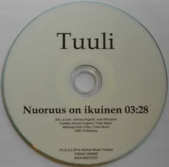 Tuuli (5) – Nuoruus On Ikuinen (CDr, Single)