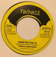 Twinkle Brothers – Sweeter She Is (Vinyl, 7")