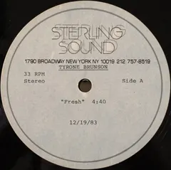 Tyrone Brunson – Fresh (Acetate, 12")