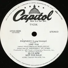 Tyzik* – Prophecy (Vinyl, 12")