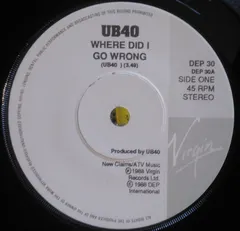 UB40 – Where Did I Go Wrong (Vinyl, 7")